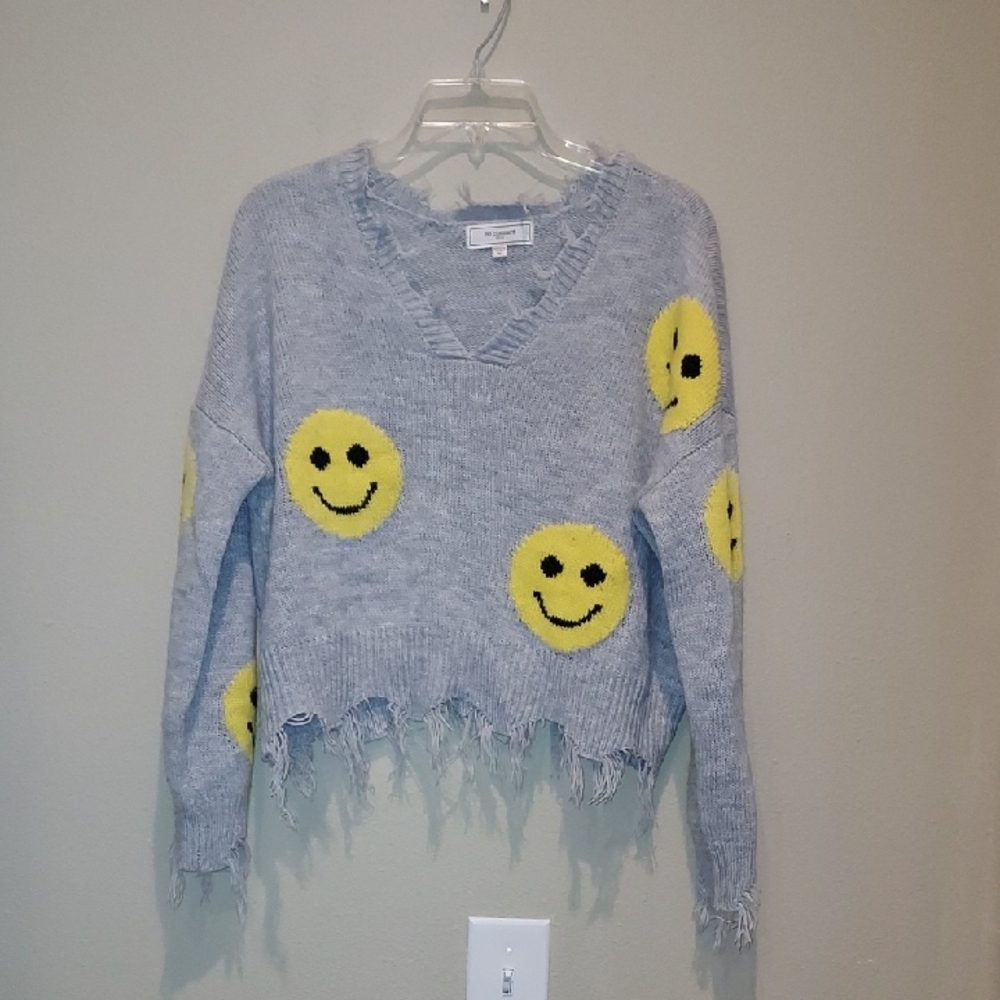 No Comment Crop Sweater - Picture 1 of 9